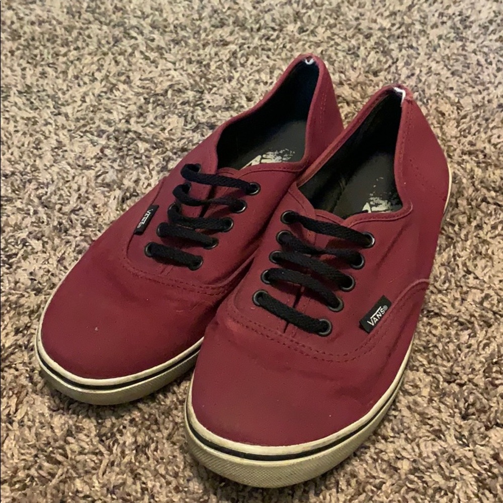 Vans Maroon Skate Shoes